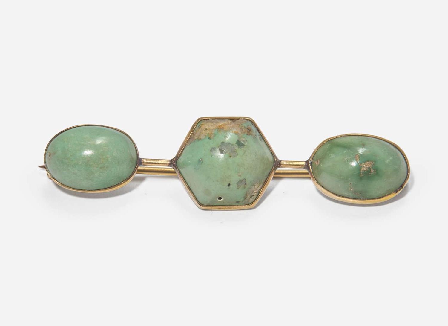A Collection of 14K Yellow Gold and Turquoise Jewelry
