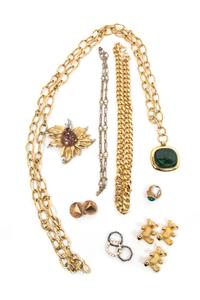 An Assortment of Goldtone Jewelry,