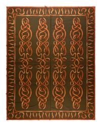 A Ribbon-Motif Chain Stitch Rug