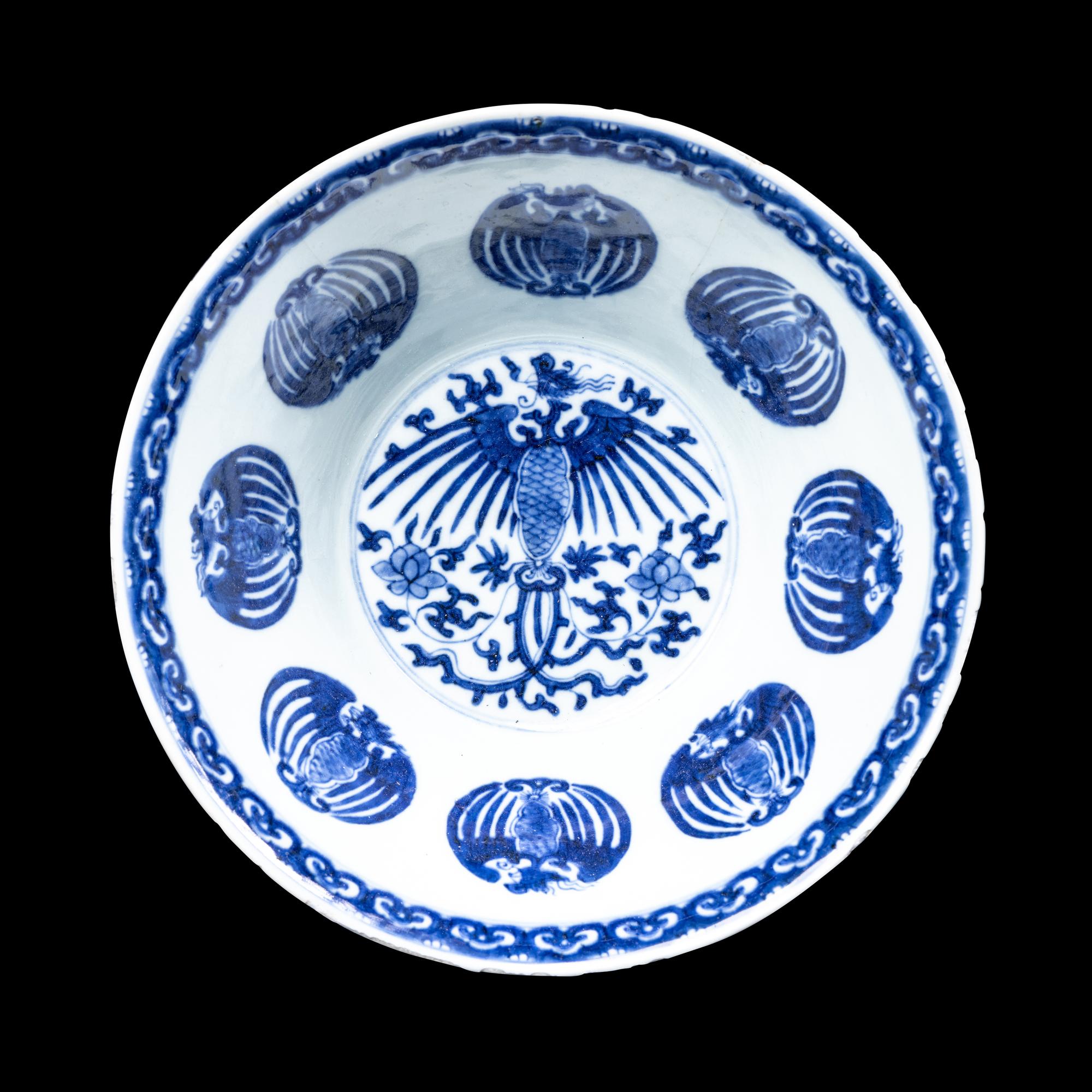 Two Chinese and Japanese Blue and White Porcelain Wares