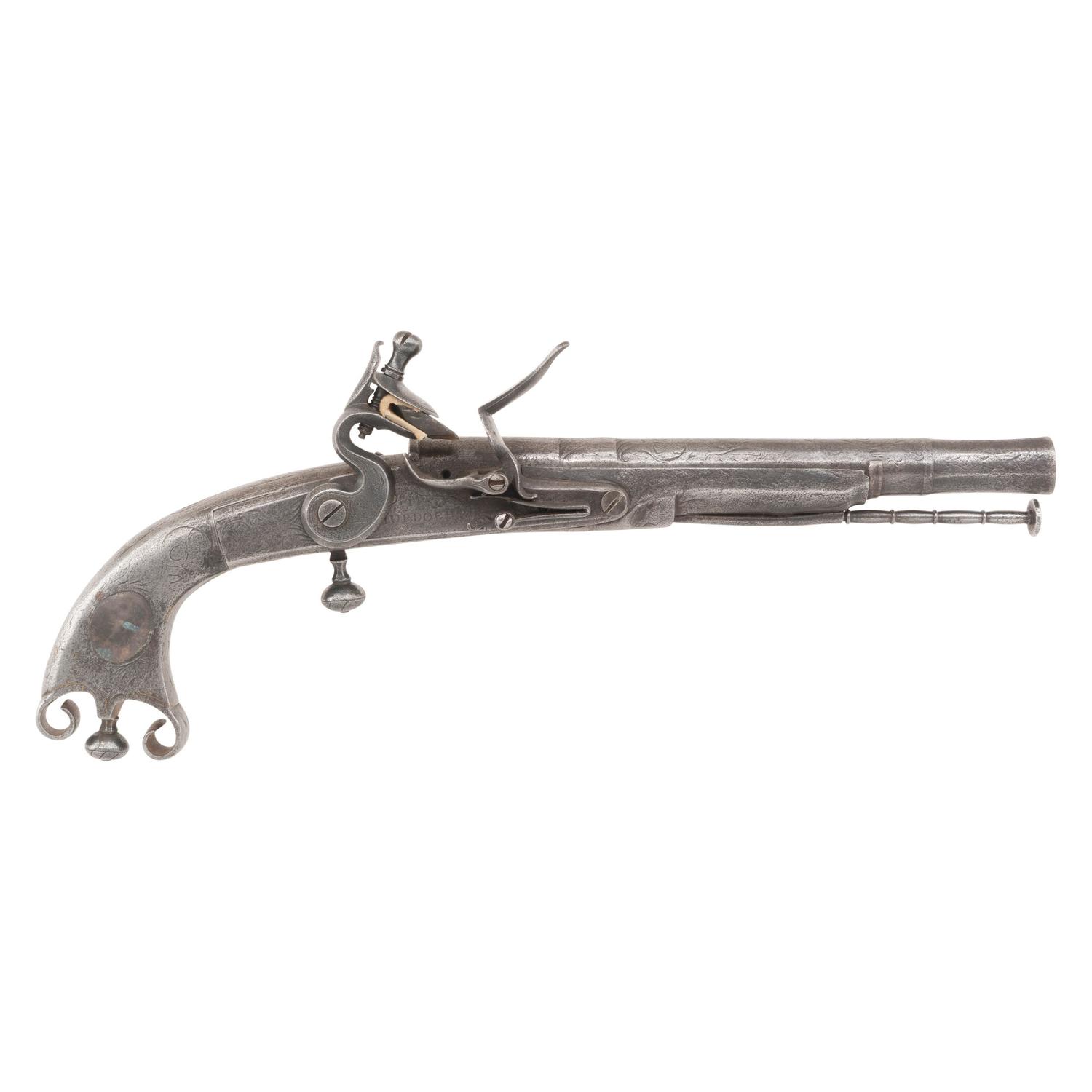 Scottish Steel Rams Butt Pistol by Thomas Murdoch