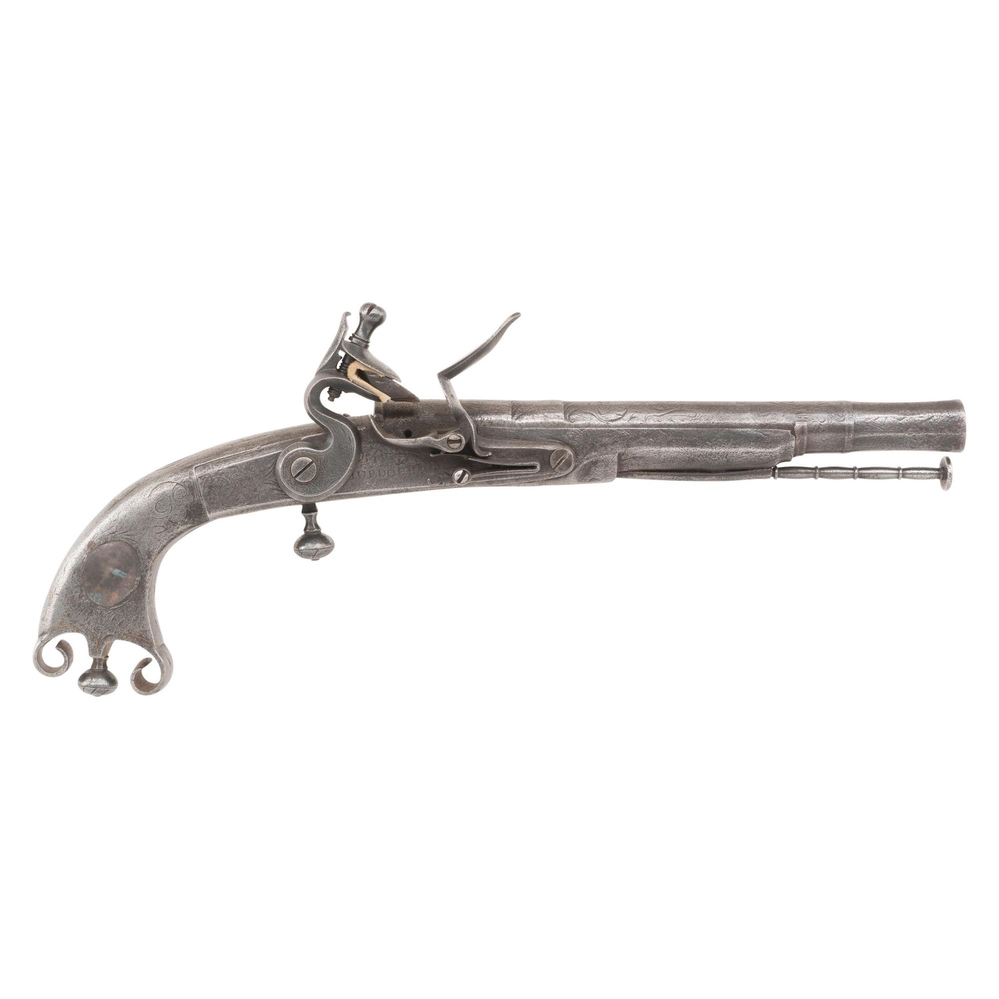 Scottish Steel Rams Butt Pistol by Thomas Murdoch