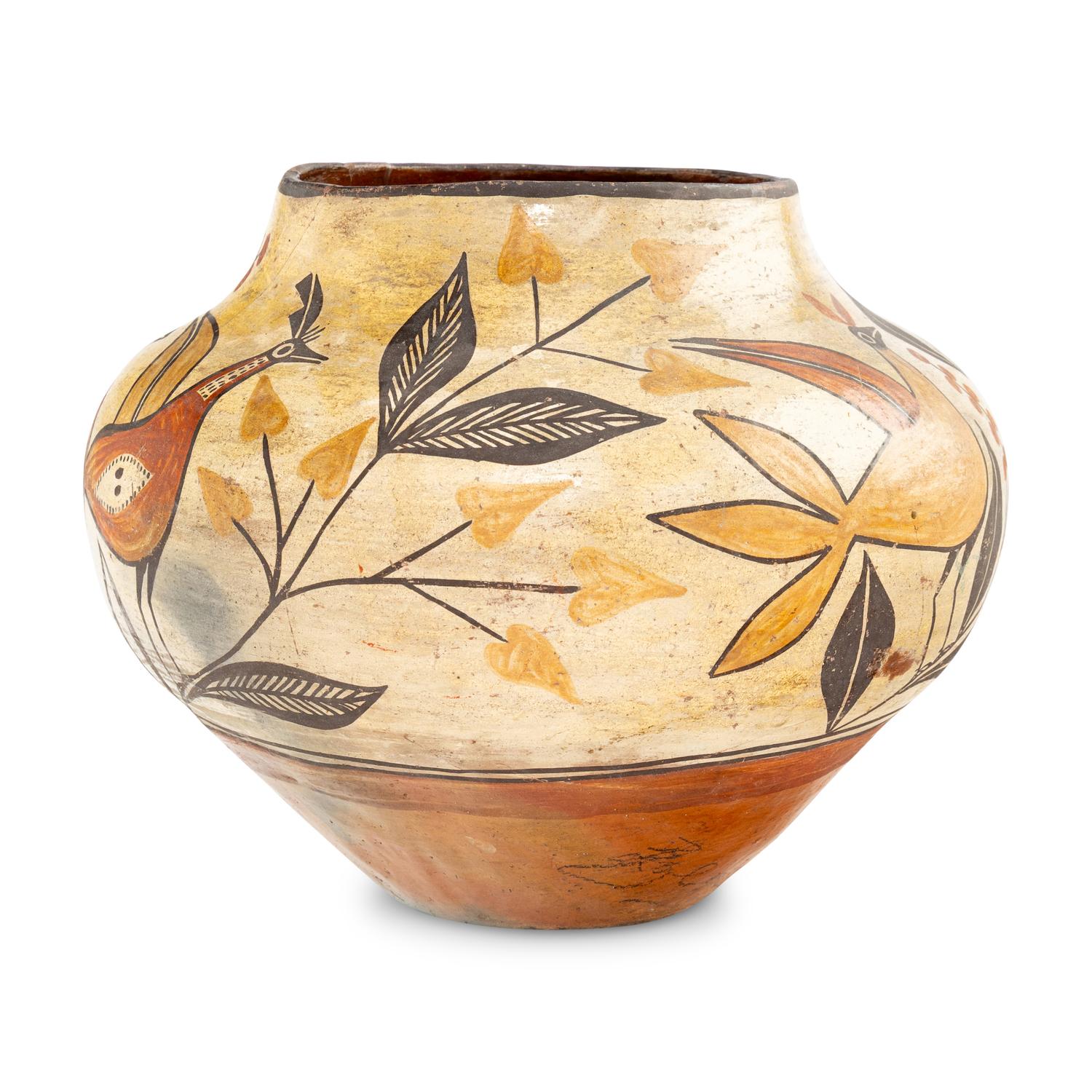 Zia Four-Color Pottery Jar