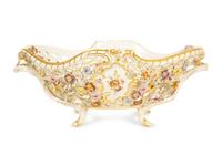 A Meissen Porcelain Footed Centerpiece Basket — 19th Century
