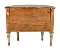 A North Italian Polychrome Painted Demilune Commode