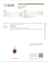 RUBY AND DIAMOND PENDANT