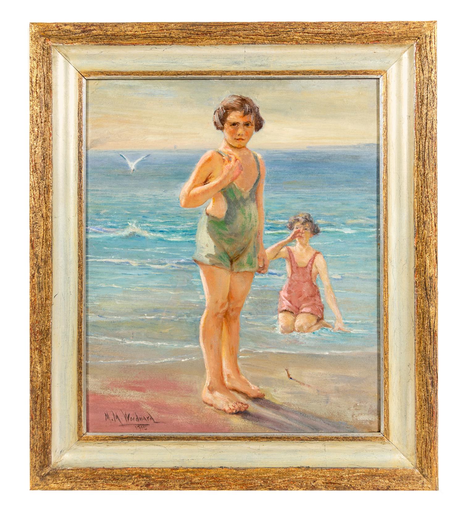 Mabel May Woodward, (American, 1877–1945), Young Women Swimming, 1915