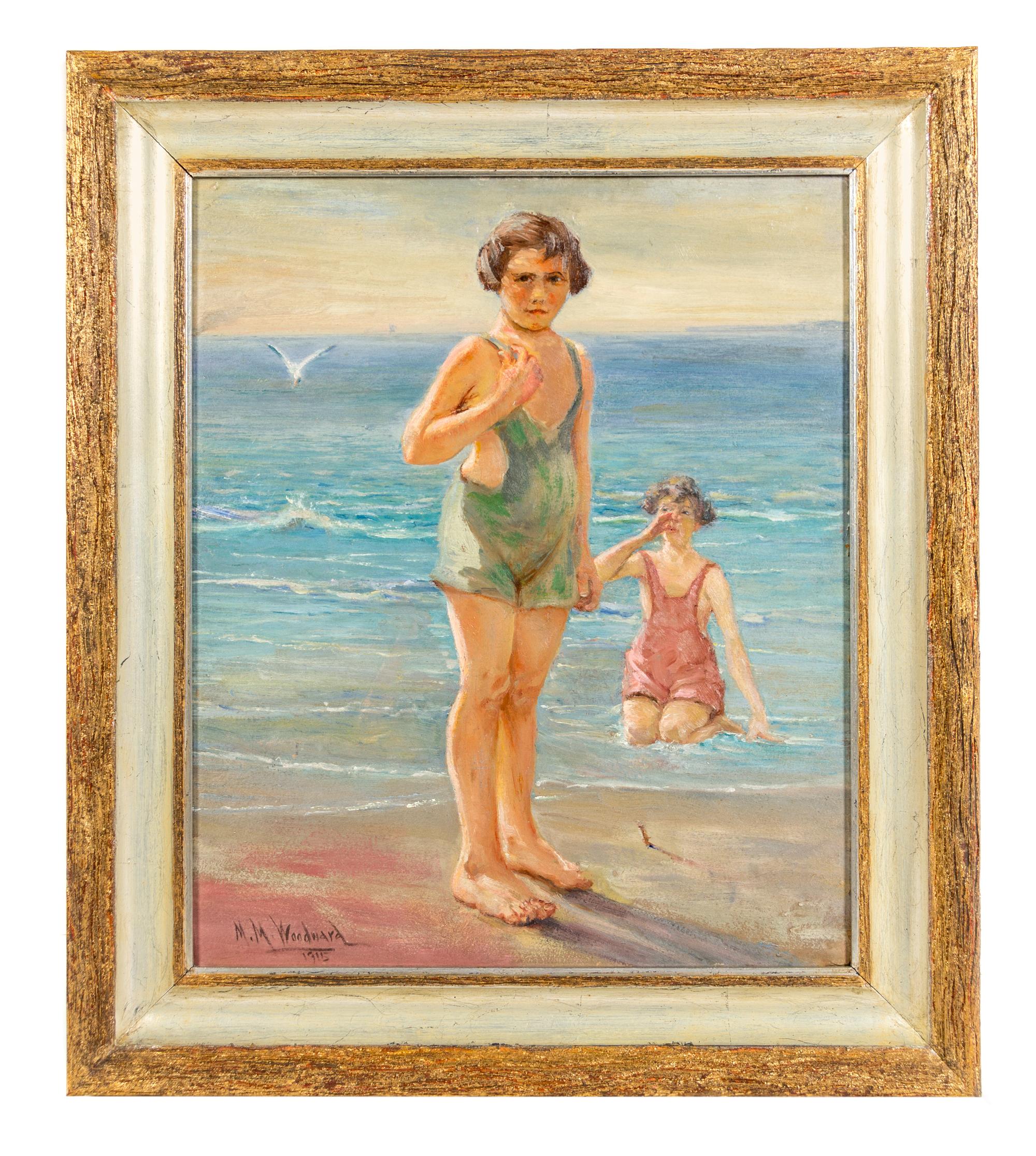 Mabel May Woodward, (American, 1877–1945), Young Women Swimming, 1915