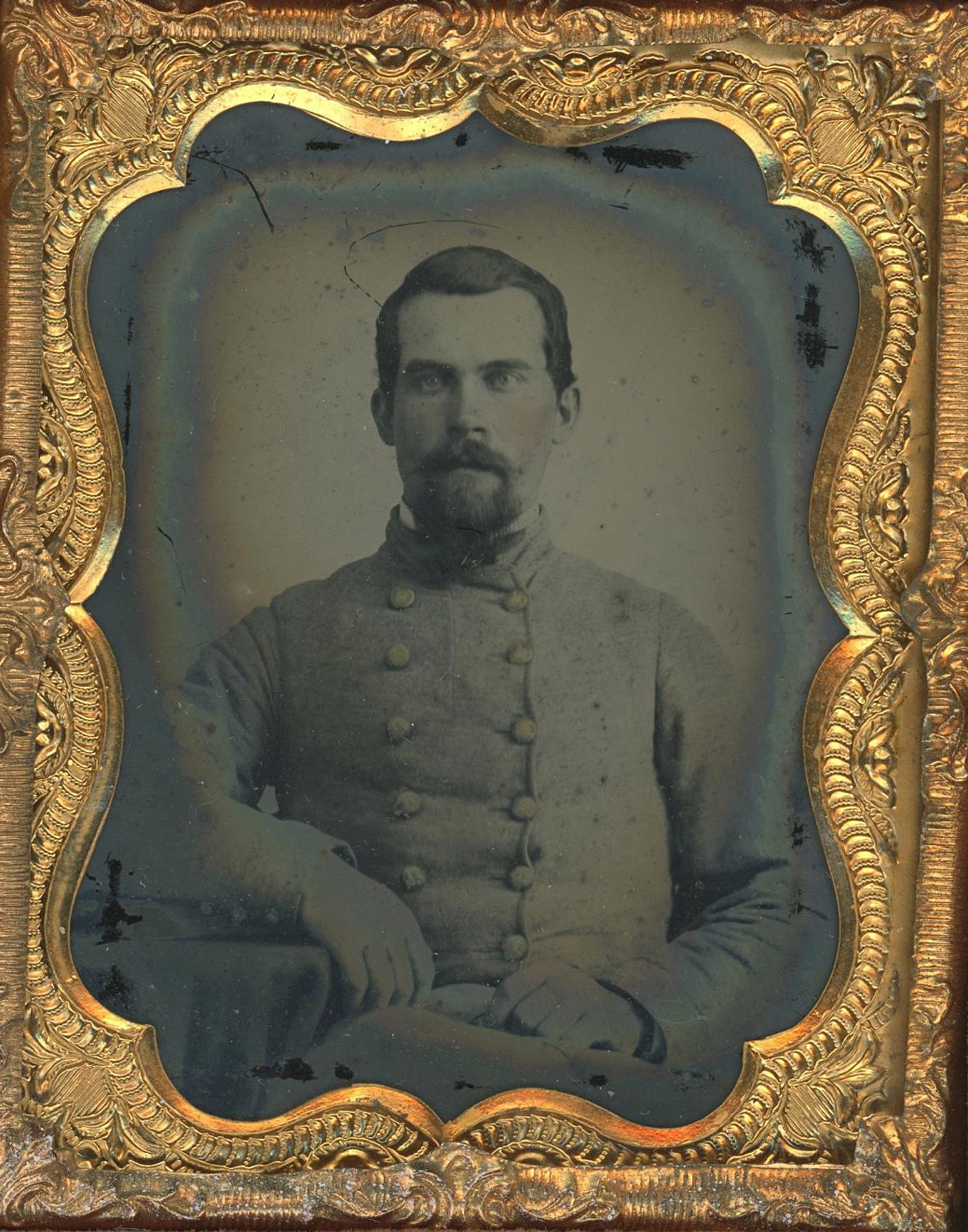 [Ambrotypes] A Pair of Confederate Officers