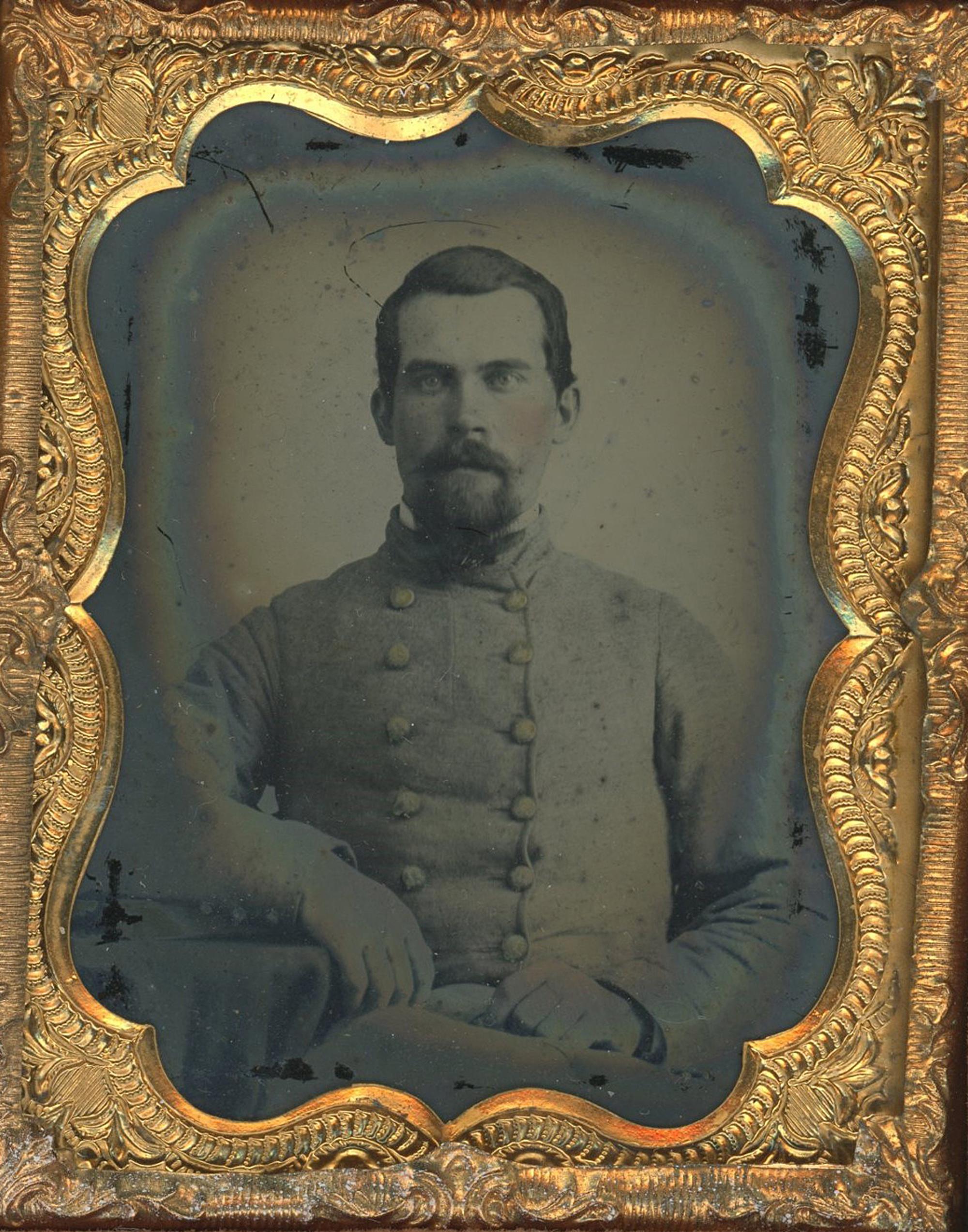 [Ambrotypes] A Pair of Confederate Officers