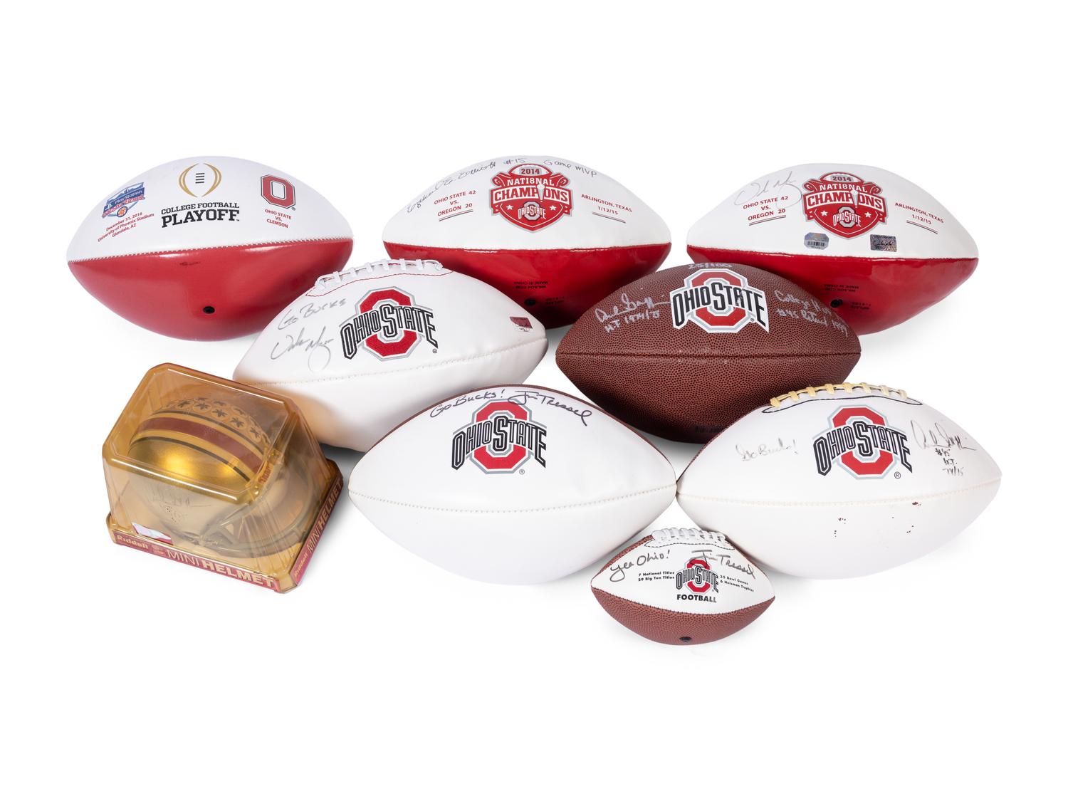A Large Group of Ohio State University Football Signed Autograph Memorabilia