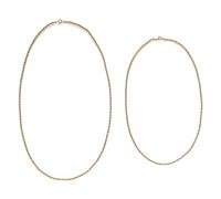 PAIR OF YELLOW GOLD CHAINS