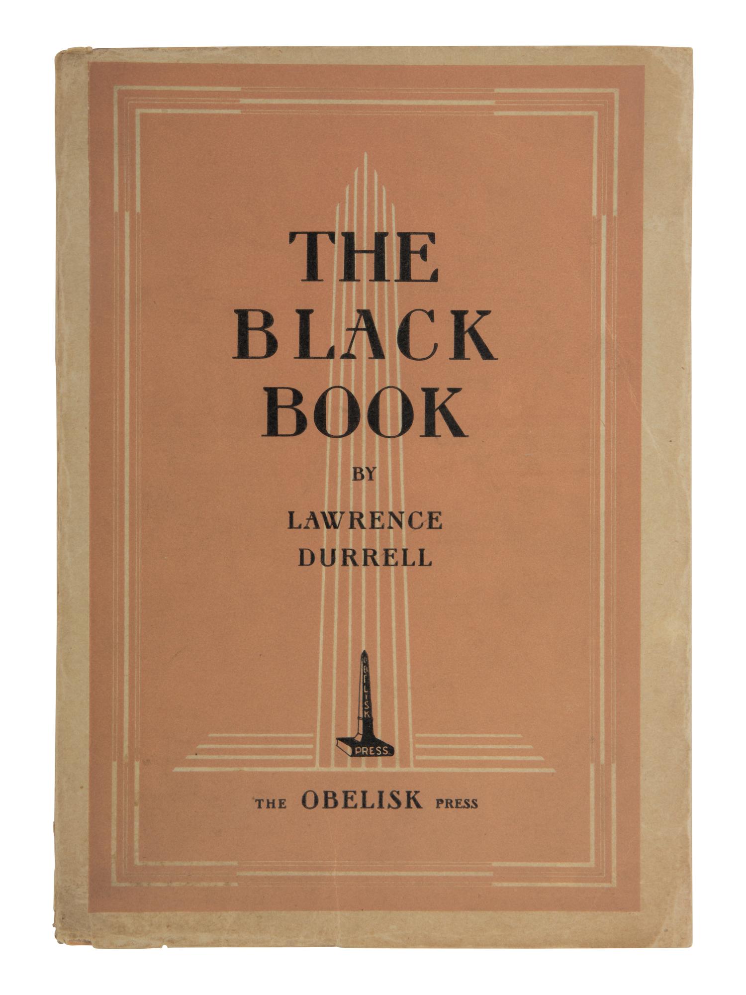 DURRELL, Lawrence (1912-1990). The Black Book. An Agon . Henry Miller, editor. Paris: The Obelisk Press, 1938.