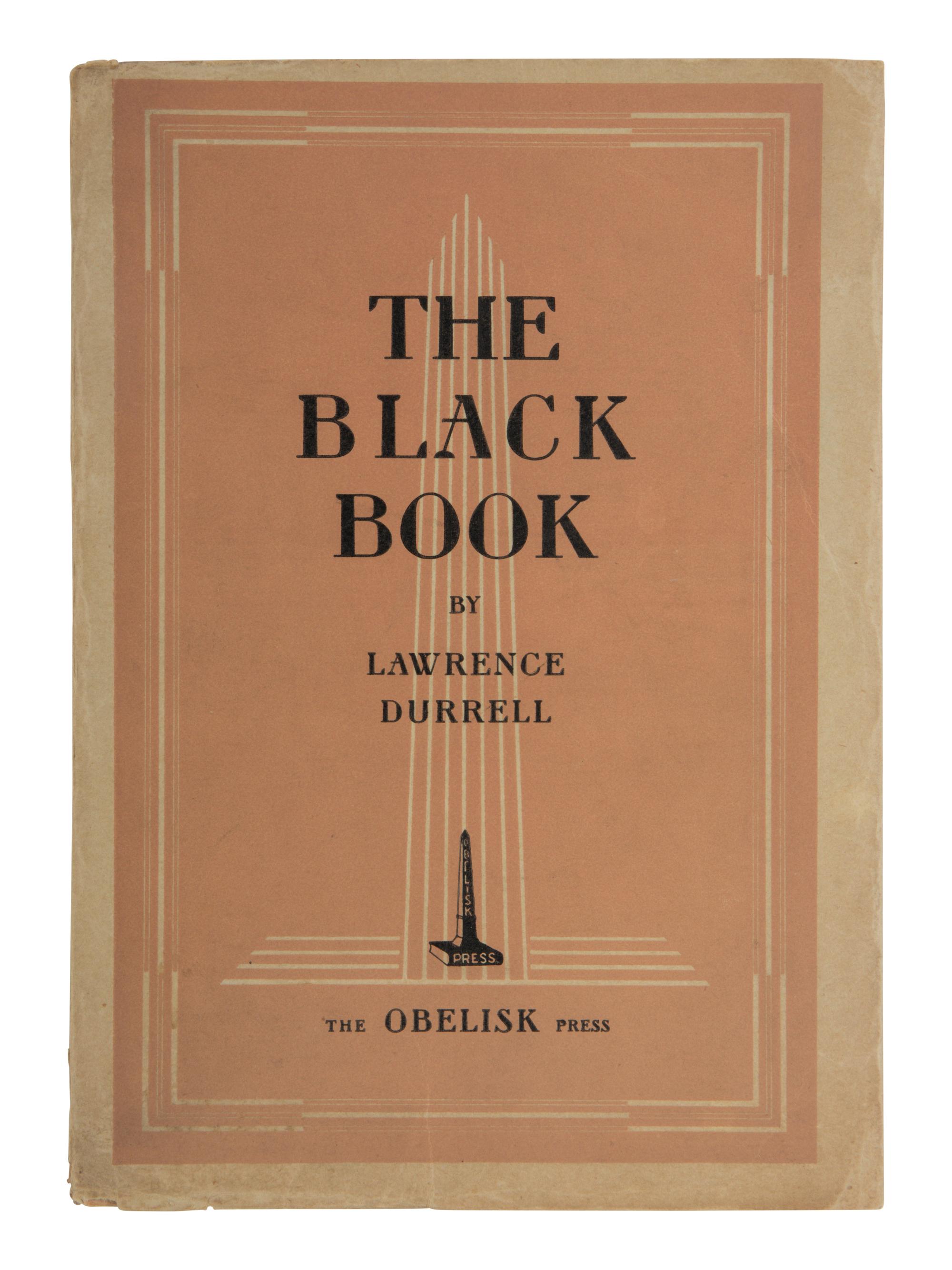 DURRELL, Lawrence (1912-1990). The Black Book. An Agon . Henry Miller, editor. Paris: The Obelisk Press, 1938.