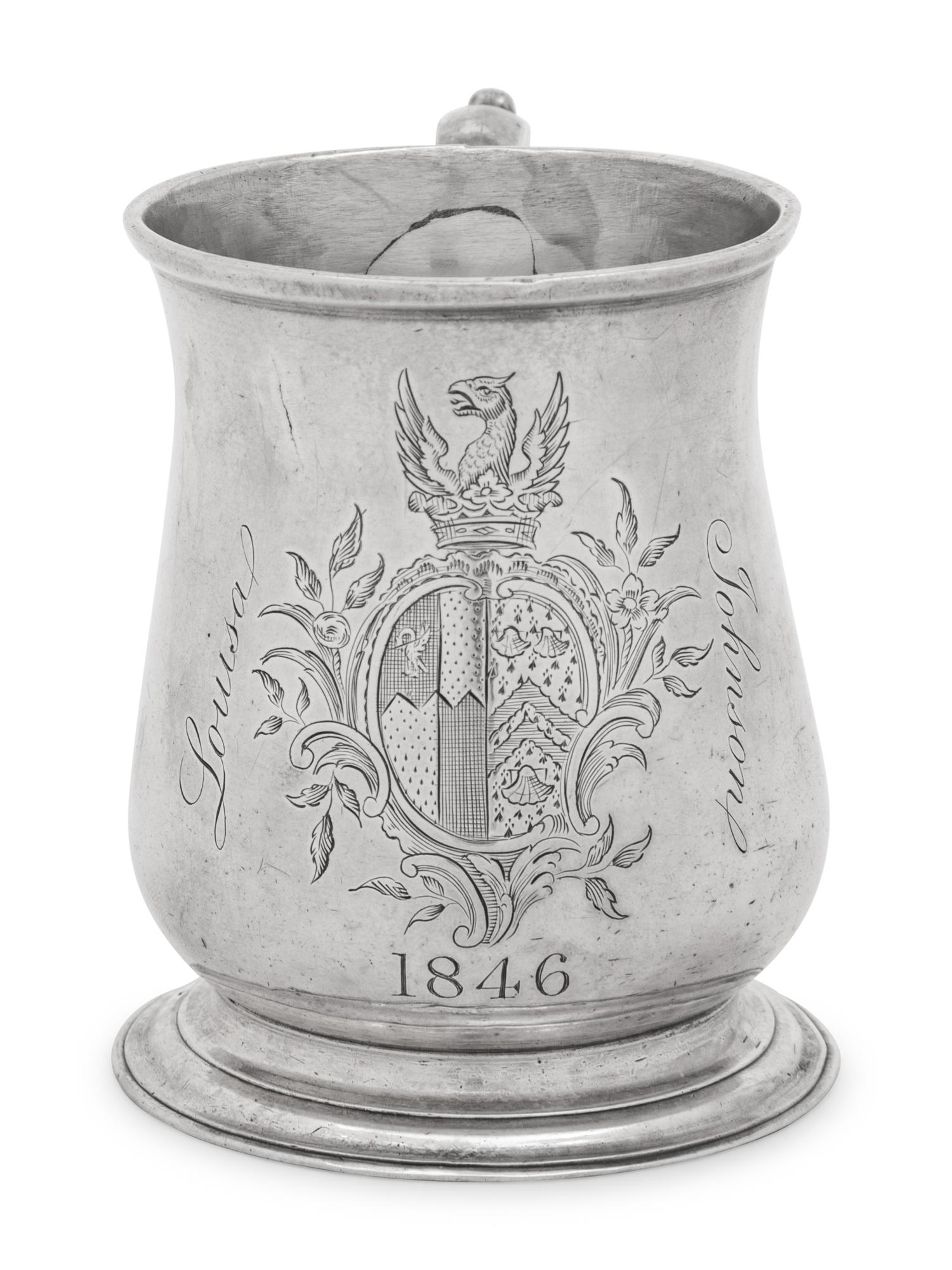 A George II Silver Cann