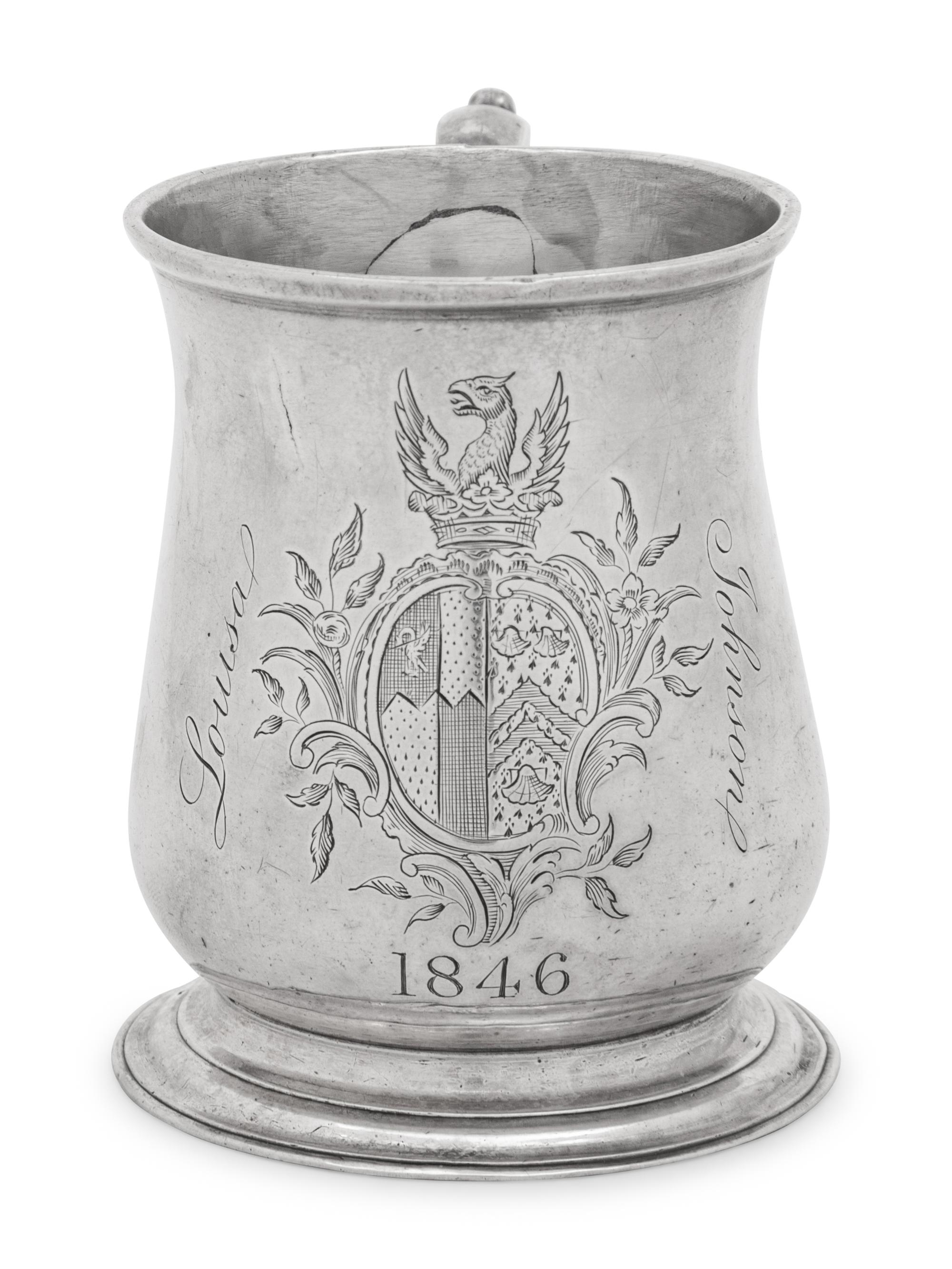 A George II Silver Cann