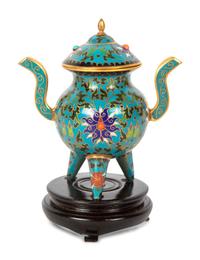 Ten Chinese Cloisonné Enamel Vases
