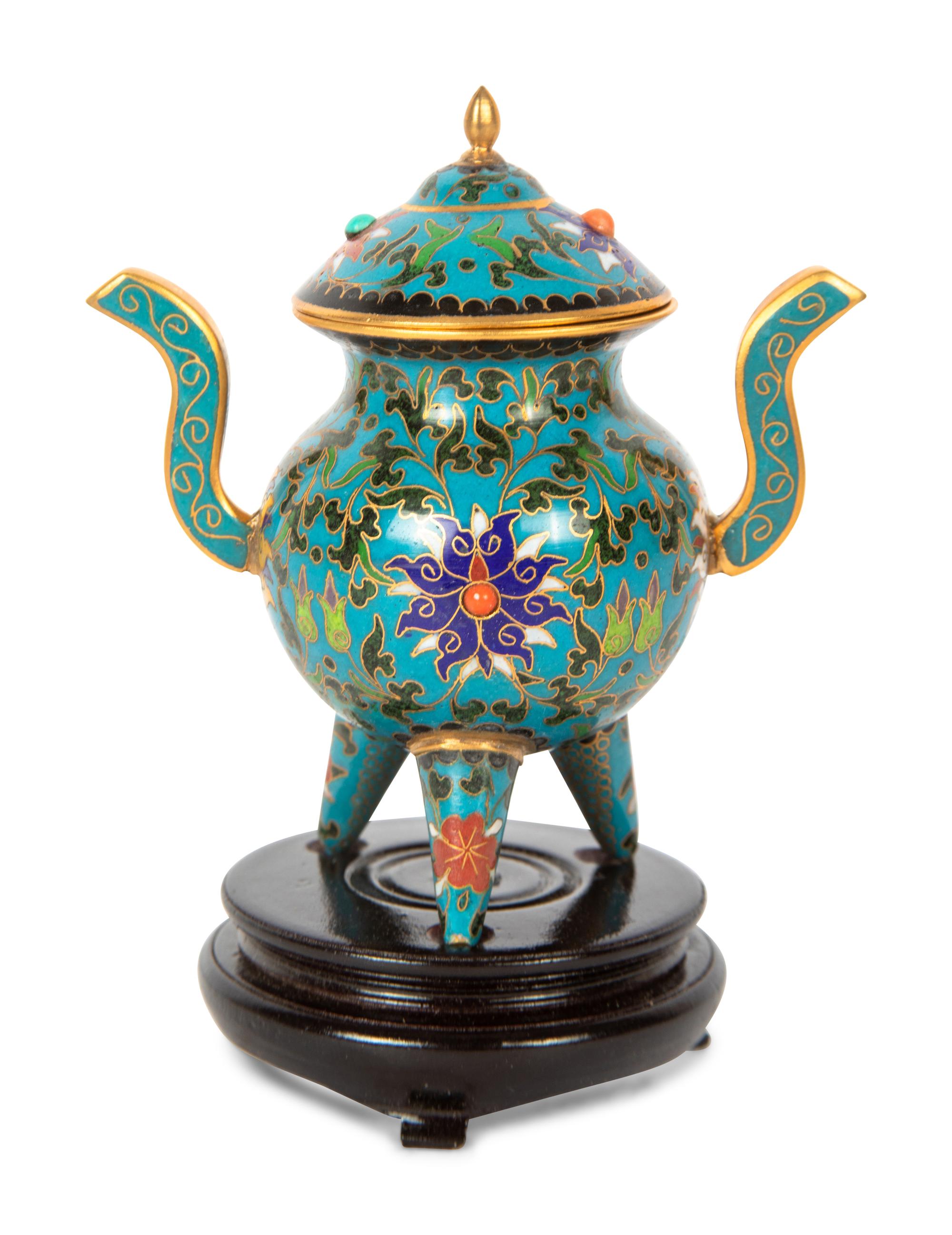 Ten Chinese Cloisonné Enamel Vases