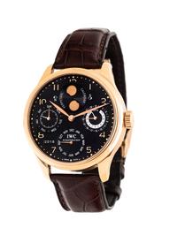 IWC, 18K YELLOW GOLD REF. 5021 'PORTUGUIESER PERPETUAL CALENDAR' WRISTWATCH