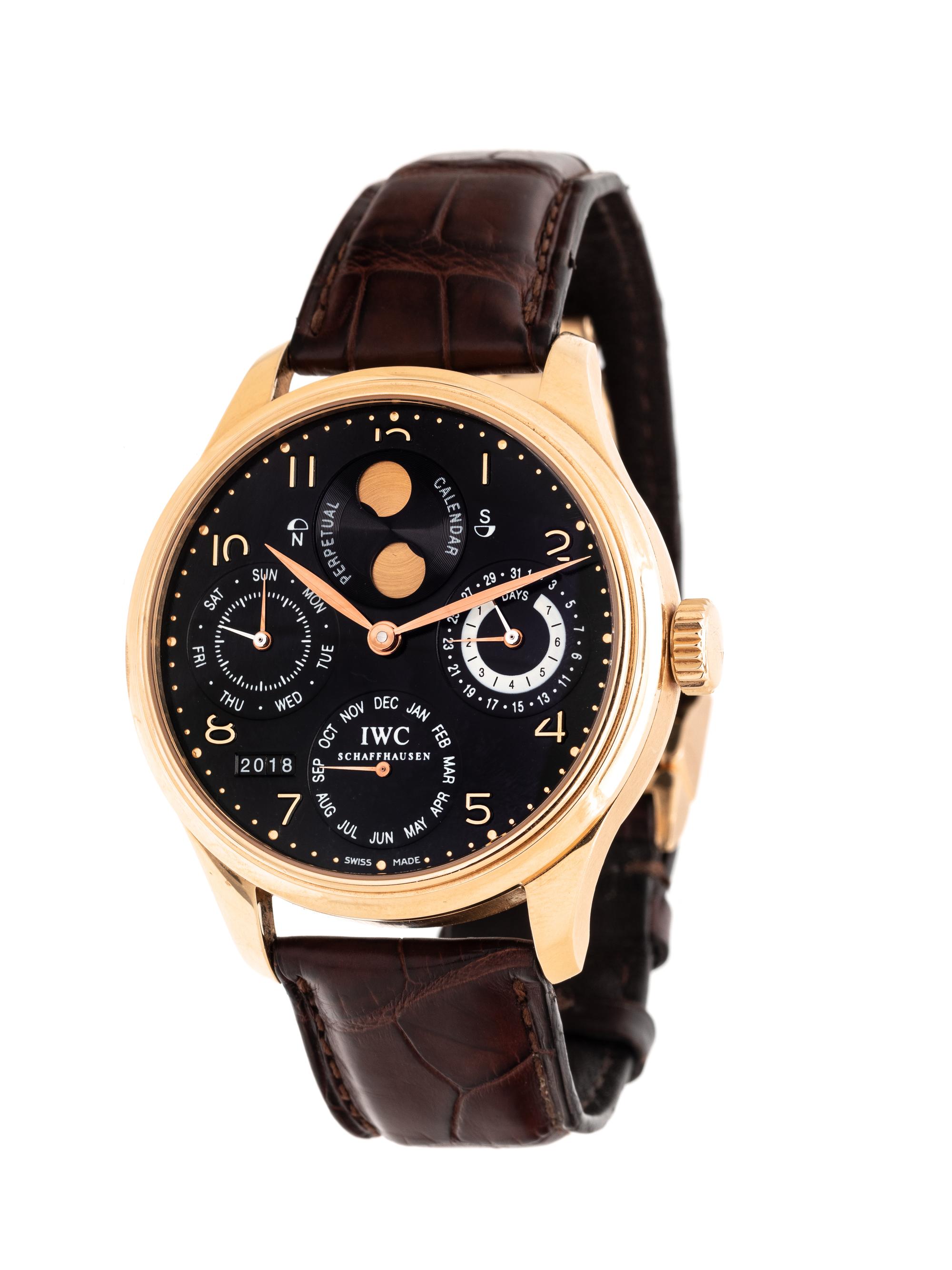 IWC, 18K YELLOW GOLD REF. 5021 'PORTUGUIESER PERPETUAL CALENDAR' WRISTWATCH