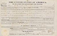 [Presidential] Tyler, John. Partially-Printed Document, signed
