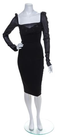 A Dolce & Gabbana Black Cocktail Dress, Size 42.