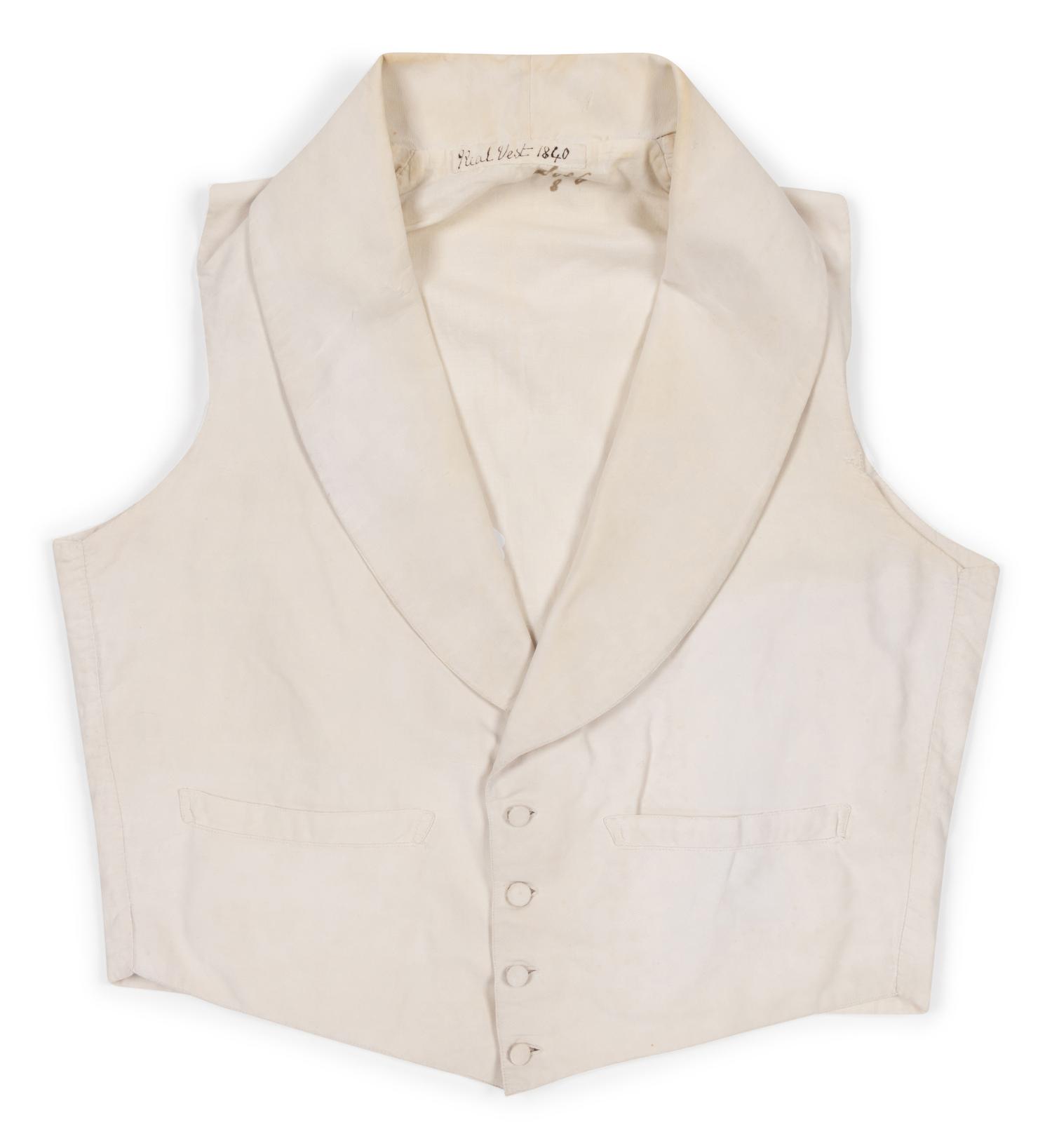 Three Men's 19th Century Waistcoats/Vests, 1840-50