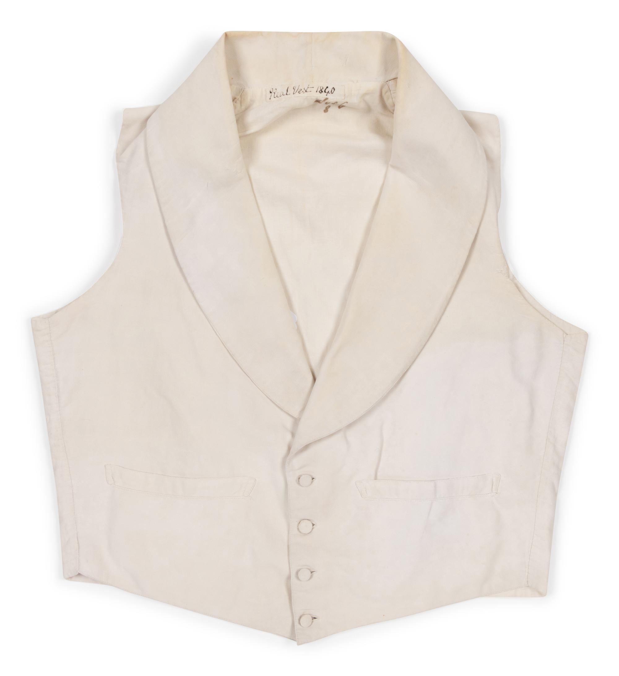 Three Men's 19th Century Waistcoats/Vests, 1840-50