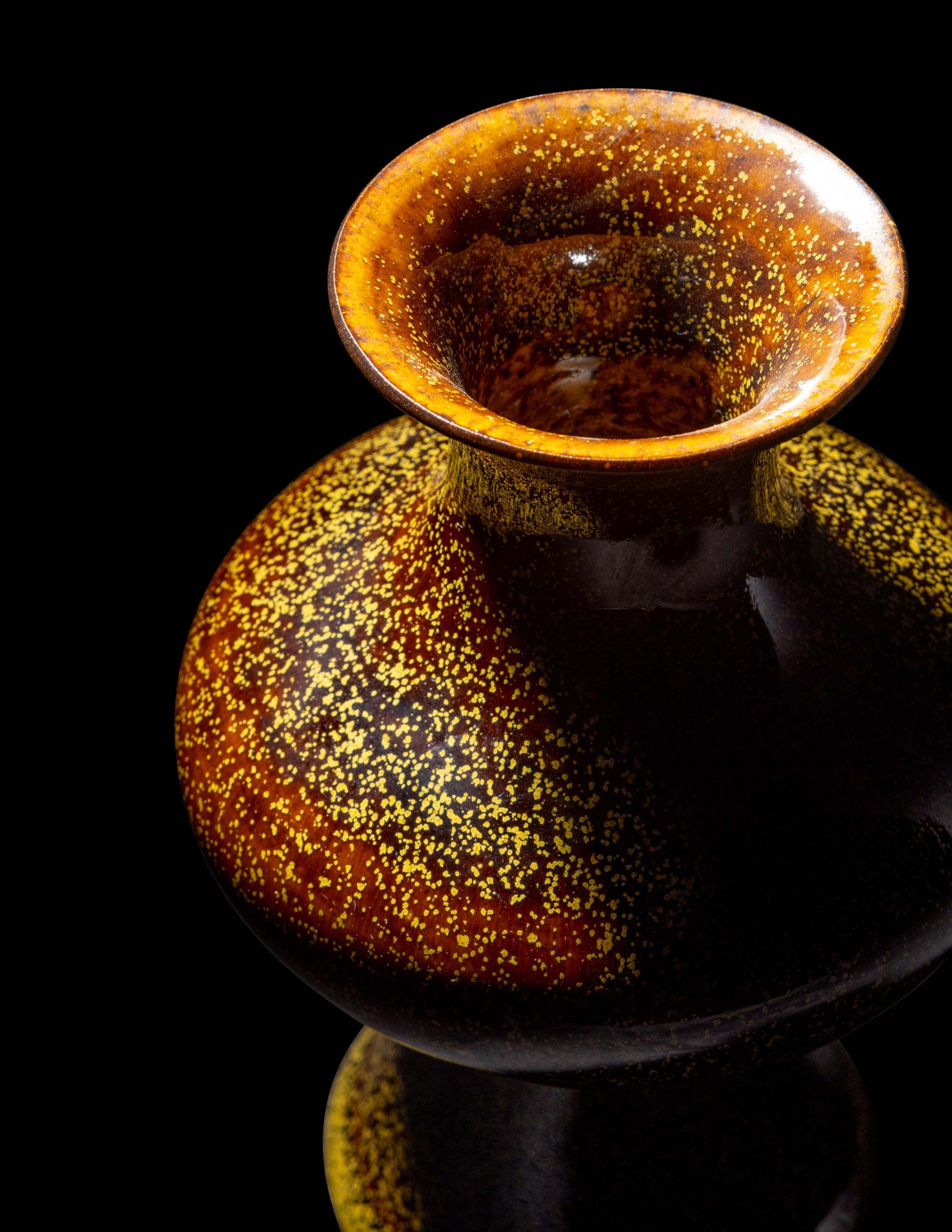 A Chinese Teadust Glazed Porcelain Vase