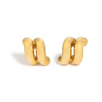 YELLOW GOLD EARCLIPS