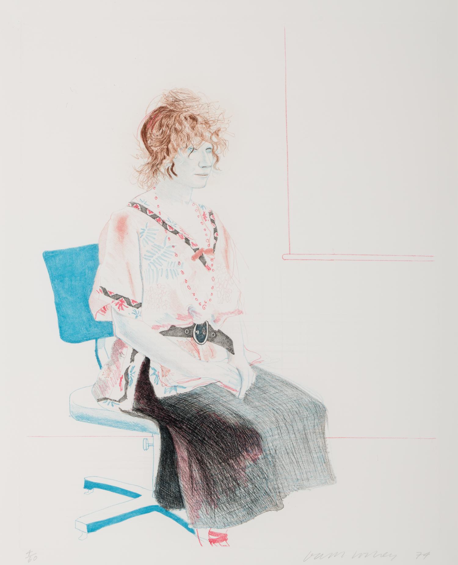 Celia Seated in an Office Chair, 1974