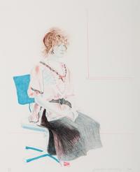 Celia Seated in an Office Chair, 1974