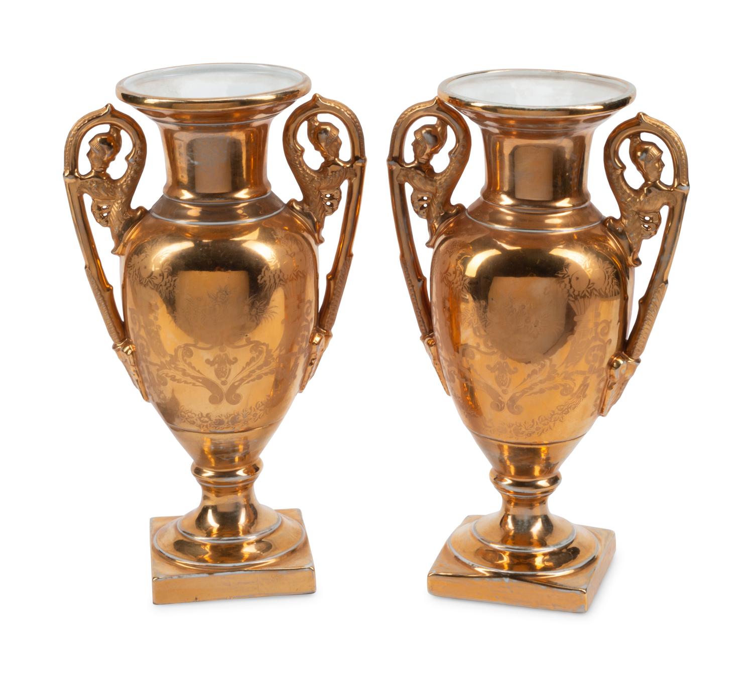 A Pair of Continental Porcelain Vases