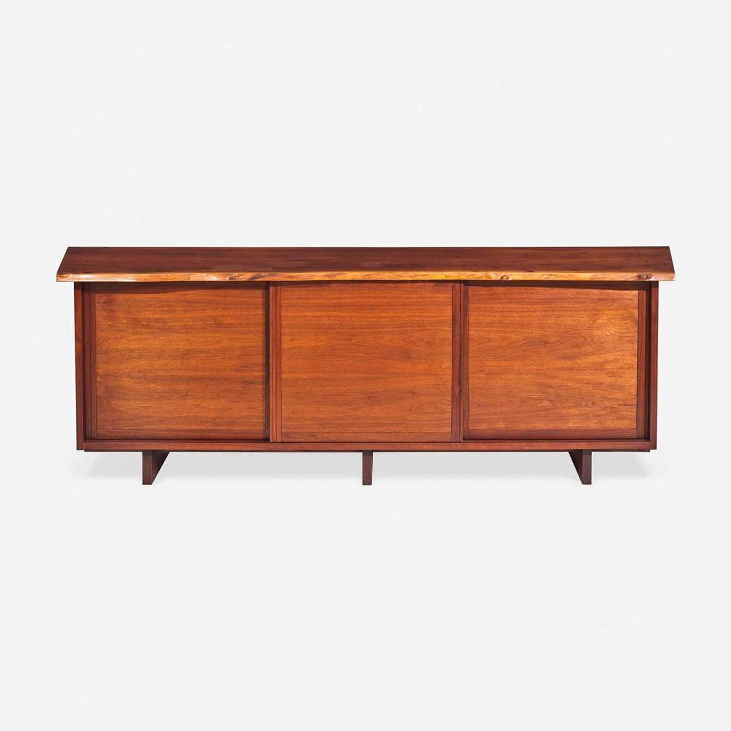George Nakashima (American, 1905-1990) Triple Sliding-Door Cabinet, New Hope, Pennsylvania, 1965