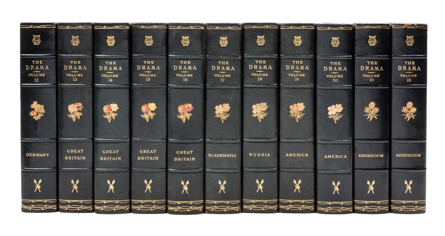 BATES, ALFRED, ed. The Drama. London, 1903-1944. 22 vols. Limited.