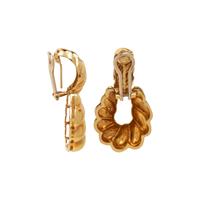 YELLOW GOLD CLIP EARRINGS