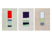 Chrome Orange, Chrome Violet , and Zinc White (A Group of Three Works)
