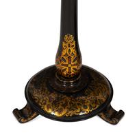 A Pair of English Parcel Gilt and Lacquered Side Tables