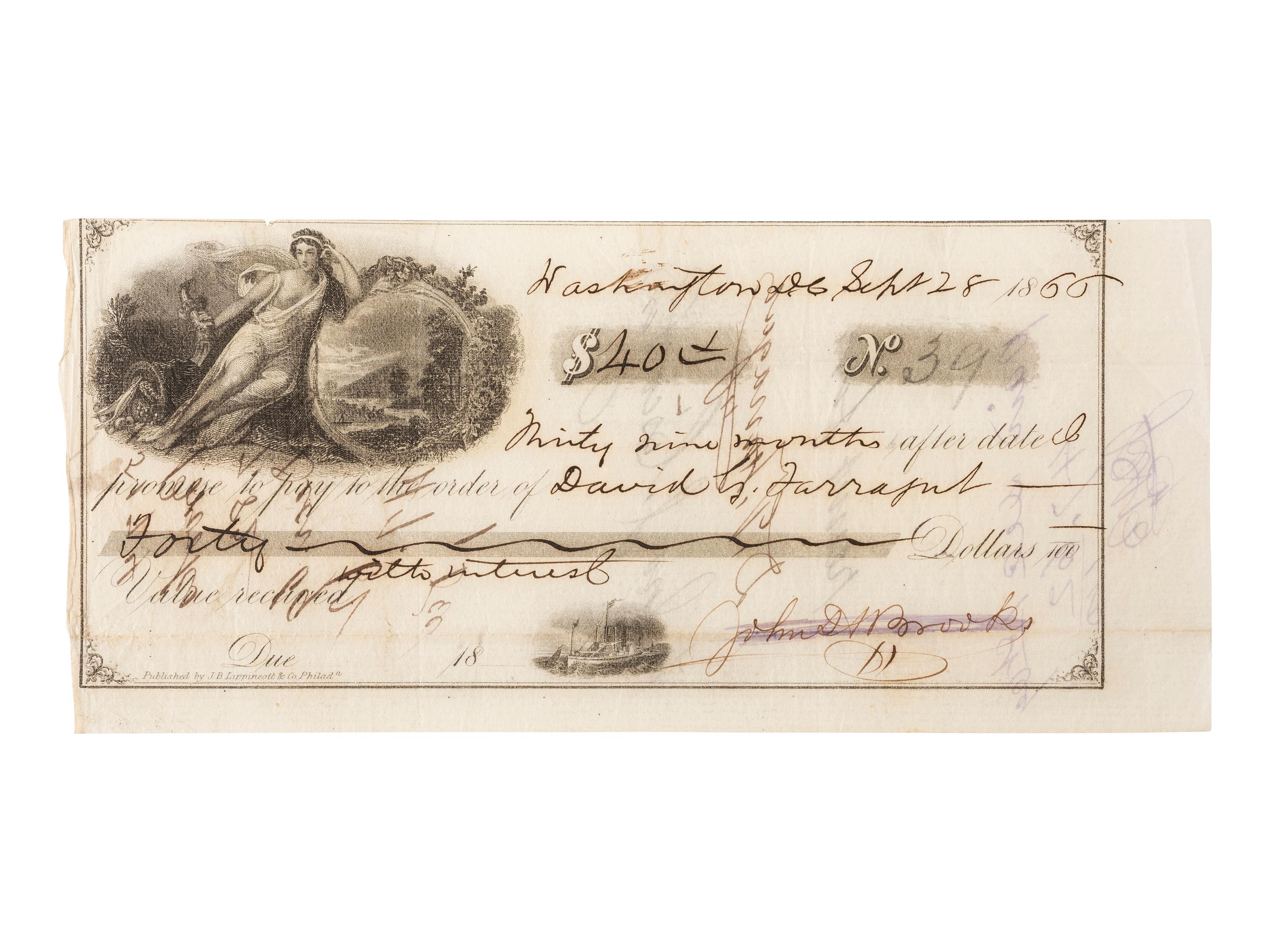 [CIVIL WAR]. Autographs from Civil War soldiers incl. Generals SHERMAN, MCCLELLAN, and BUTLER.