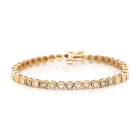 YELLOW GOLD AND DIAMOND BRACELET