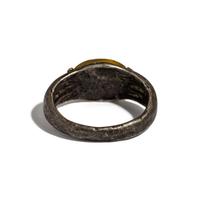 A Roman Gilt-Silver and Carnelian Finger Ring with the Goddess Minerva