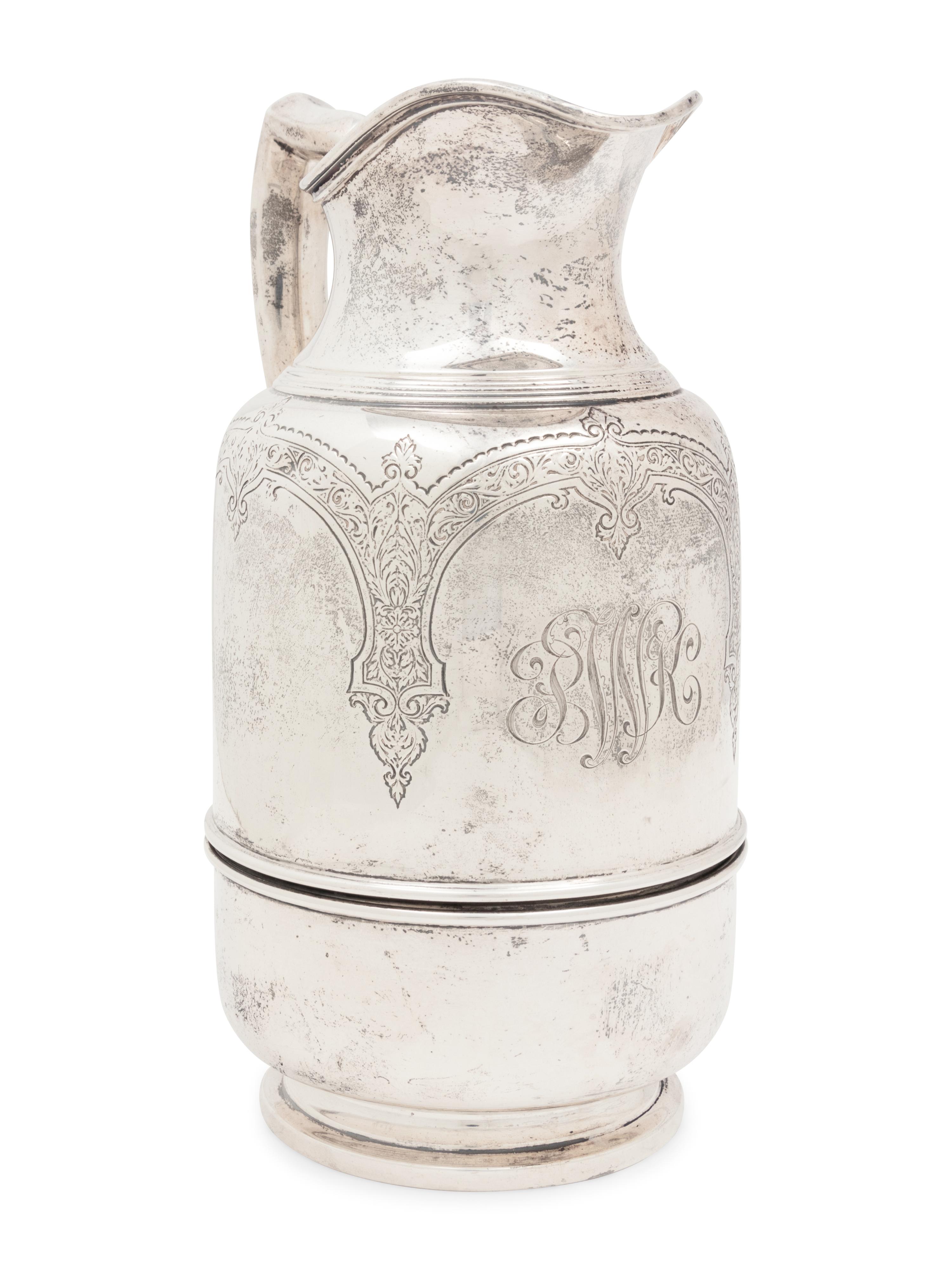 An American Silver Water Pitcher