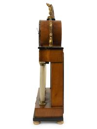 An Austrian French Empire Style Alabaster and Giltwood Portico Clock — EARLY 19TH CENTURY