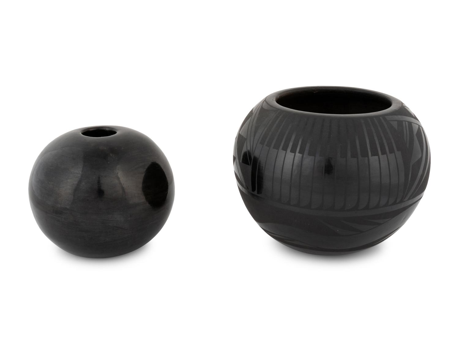 Blackware Pottery Jar, PLUS
