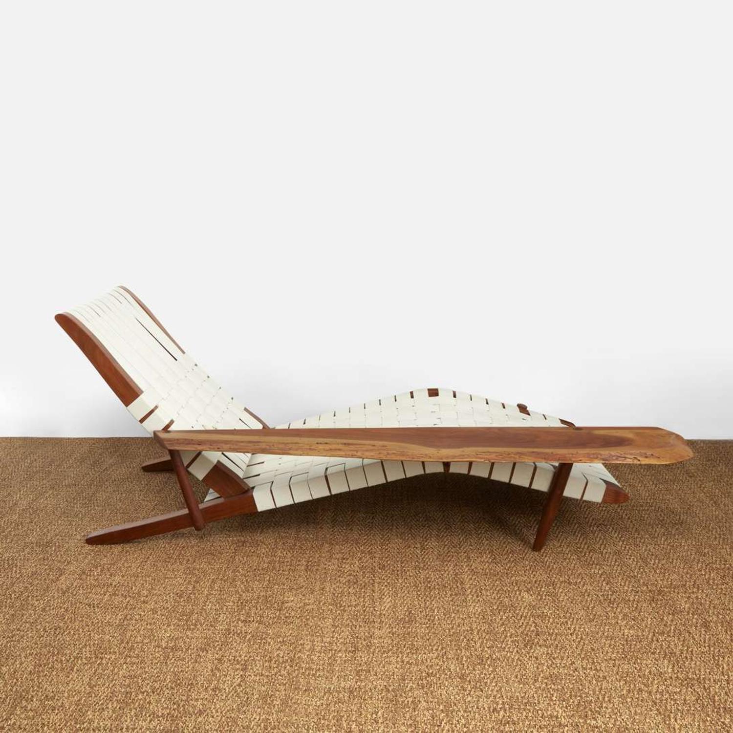 George Nakashima "Long" Chair with Arm, New Hope, Pennsylvania, 1979