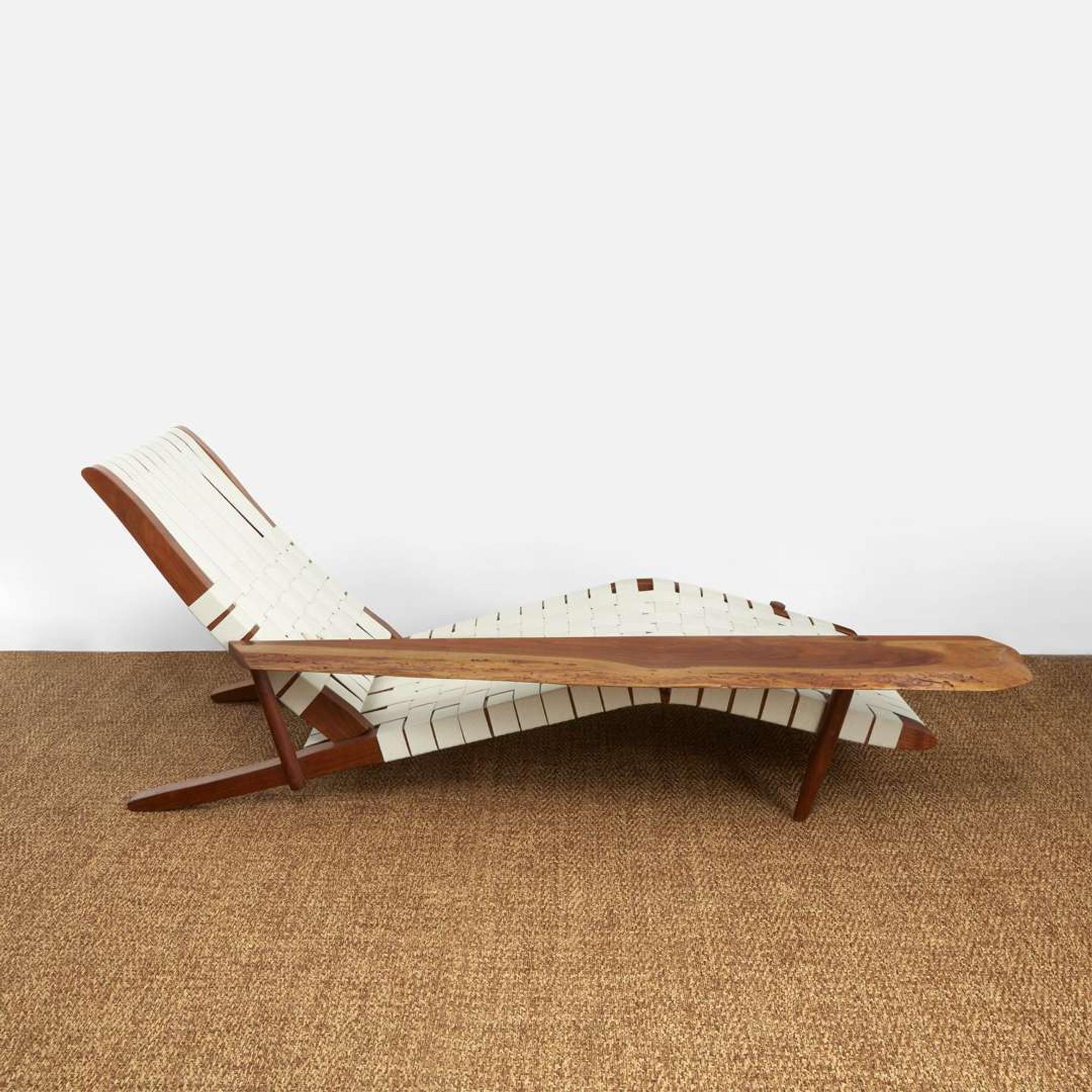George Nakashima "Long" Chair with Arm, New Hope, Pennsylvania, 1979