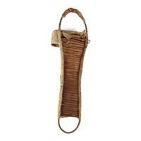 Apache Beaded Hide Doll Cradle, with Doll
