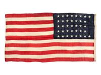 [FLAGS]. 37-star American flag. Ca 1866-1867.