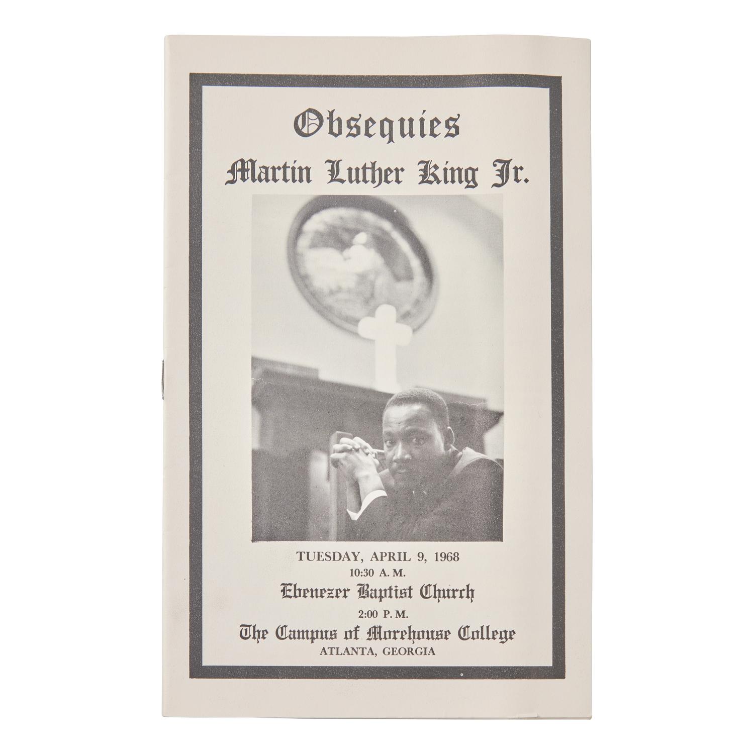 [African-Americana] [King, Martin Luther, Jr.] Obsequies Martin Luther King Jr.