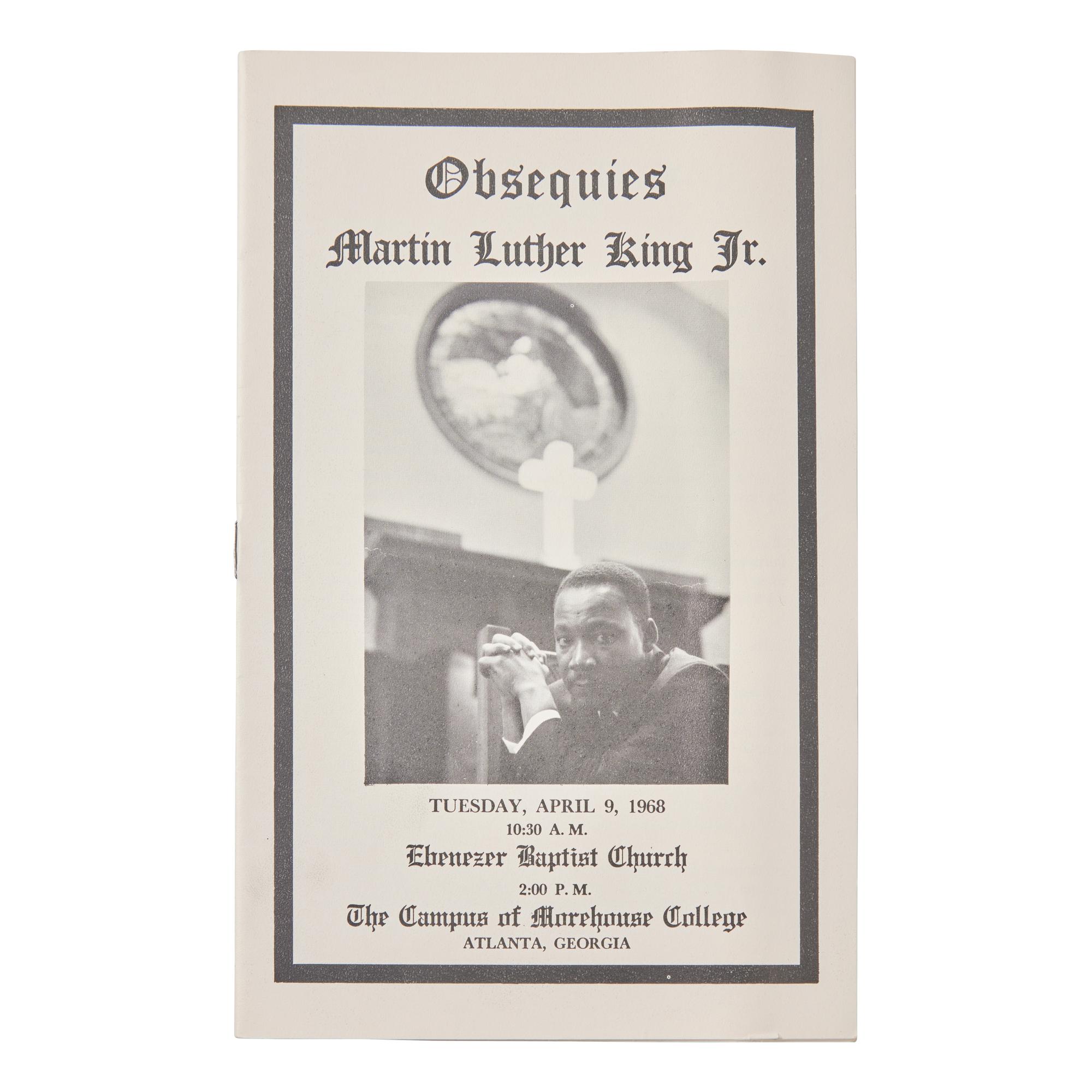 [African-Americana] [King, Martin Luther, Jr.] Obsequies Martin Luther King Jr.